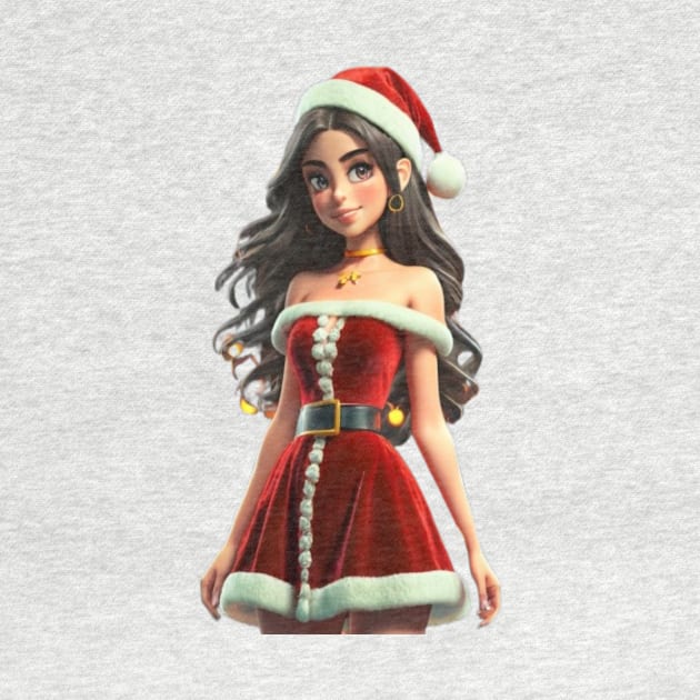 Woman dressed in santa by tee4youhma